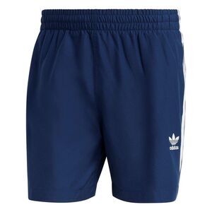 Adidas Mens Originals 3 Stripes Swim Shorts / Blue/White